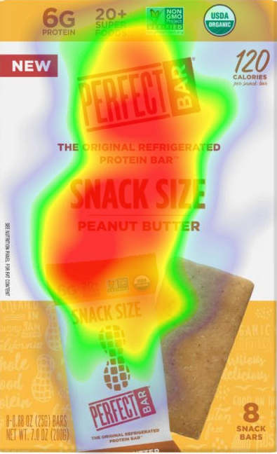 eye tracking packaging design heatmap example
